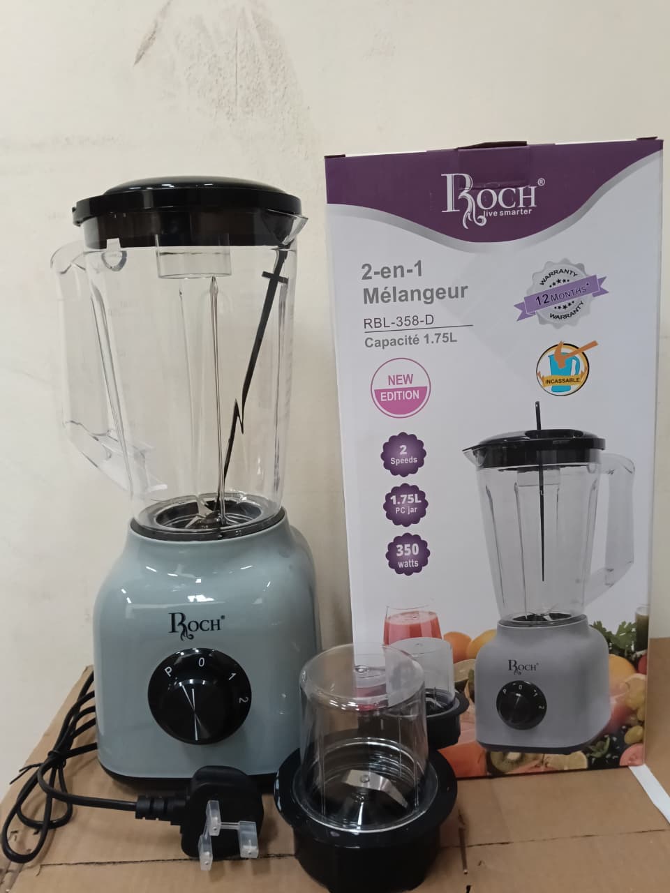 Roch 2 in 1 blender-grinder